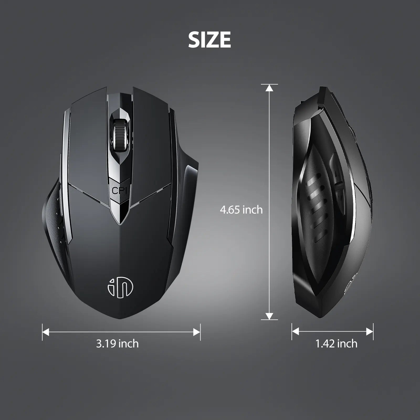 Rechargeable Multi-Device Wireless Bluetooth Mouse