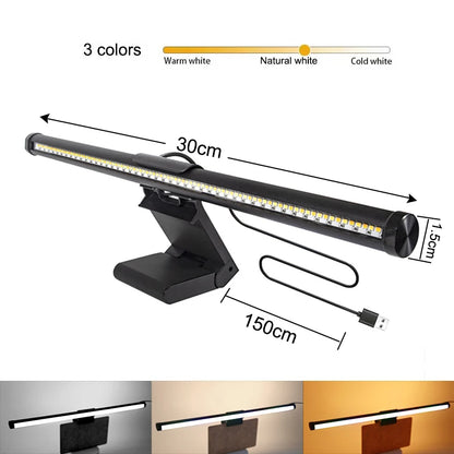 12 in (30cm) Glow Bar dimensions and three white color temperatures