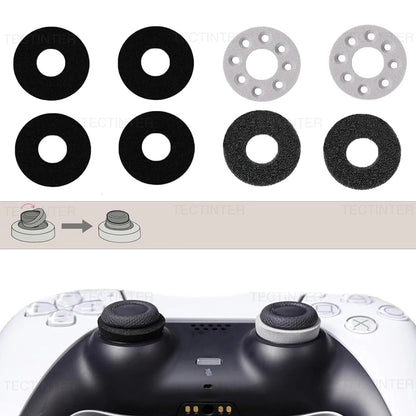 Precision aim rings in three hardnesses and installed under a thumbstick