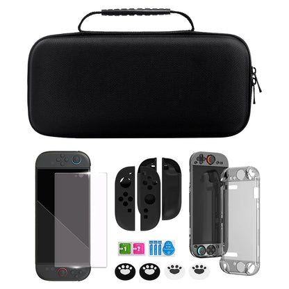 Voltek Switch 2 Travel Kit – hard case, screen protector, Joy-Con grips, clear shell and thumb caps