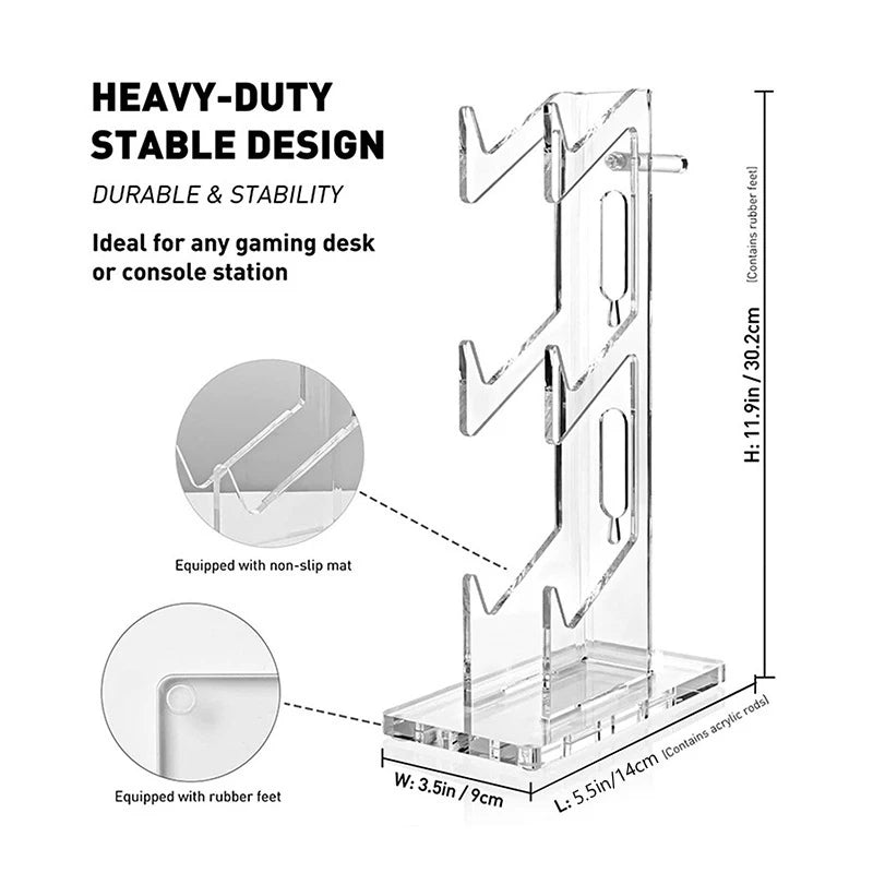 Dimensions – 11.9 in tall, 3.5 in wide, 5.5 in deep, with non-slip feet