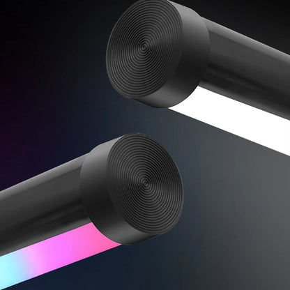 Close-up of the Glow Bar's front light and rear RGB strip