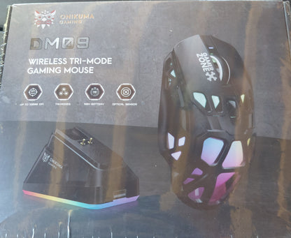 ONIKUMA DM09 wireless tri-mode gaming mouse retail box front